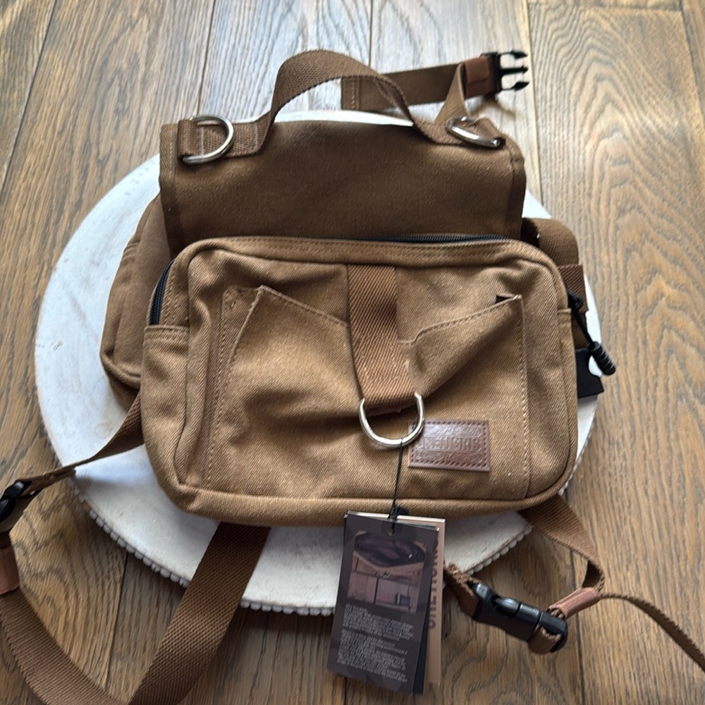 Onetigris dog backpack canvas NEW